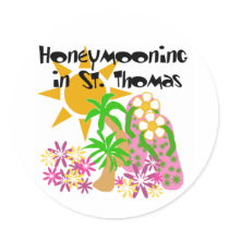 Honeymooning in St. Thomas stickers