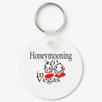 Honeymooning In Vegas keychains