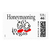 Honeymooning In Vegas postage