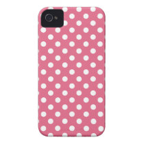 Honeysuckle Pink Polka Dot Iphone 4/4S Case casemate cases