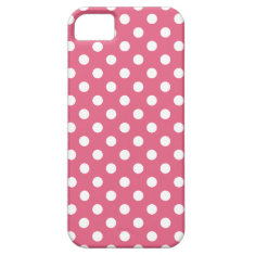 Honeysuckle Pink Polka Dot iPhone 5 Case