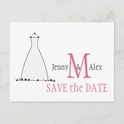 Save the Date Wedding Announcement Wedding Dress Clipart