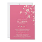 Honeysuckle Silver Peony Wedding Invitations