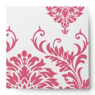 Honeysuckle Vintage Damask Envelopes envelope