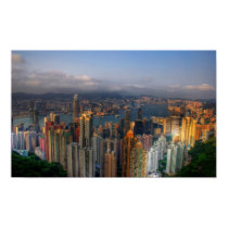 Hong Kon morning light posters