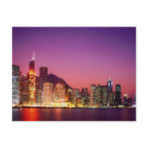 Hong Kong at  Night postcards