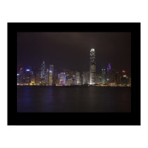 Hong Kong at Night posters
