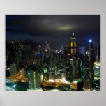 Hong Kong at Night posters
