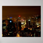 Hong Kong at Night posters