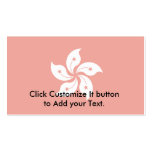 Hong Kong, China flag business cards