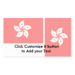 Hong Kong, China flag business cards