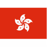 Hong Kong, China flag Photo Cutouts