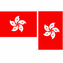 Hong Kong, China flag Photo Cut Outs