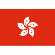 Hong Kong, China flag Photo Cut Outs