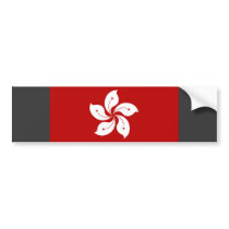 Hong Kong Flag bumper stickers