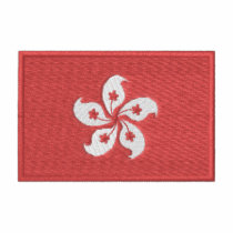 Hong Kong Flag embroidered shirts