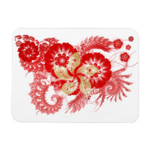 Hong Kong Flag Rectangular Magnet