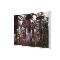 Hong Kong Incense Stretched Canvas Prints