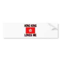 Hong Kong Loves Me bumper stickers