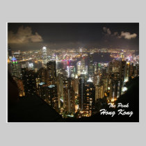 Hong Kong Night Scene, The Peak, Postcard postcards