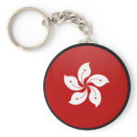 Hong Kong quality Flag Circle Keychain