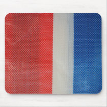 Hong Kong Red White and Blue Strips Mousepads