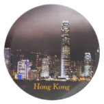 Hong Kong Skyline Plate