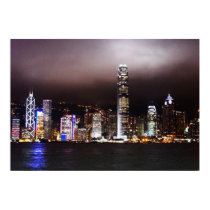 Hong Kong Skyline posters by gubanich Hong Kong Skyline posters