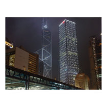 Hong Kong Towers at Night posters