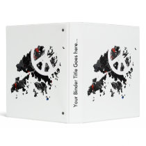 Hong Kong Trendy Peace Sign with Hong Konger map Vinyl Binders