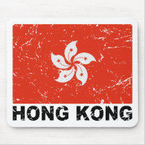 Hong Kong Vintage Flag Mouse Pad