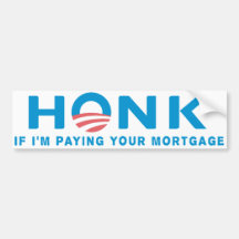 Honk Anti Obama Bumpersticker Bumper Stickers