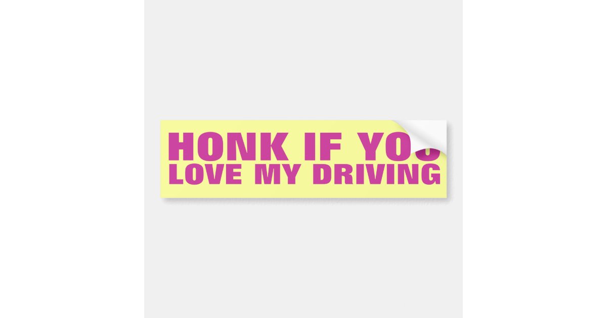Honk Bumper Sticker Zazzle