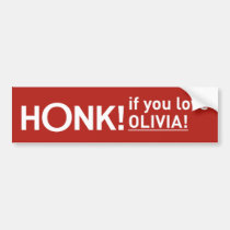 "HONK!" bumper stickers