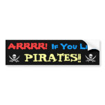 Honk for Pirates! Bumper Sticker