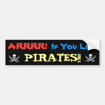Honk for Pirates! Bumper Sticker