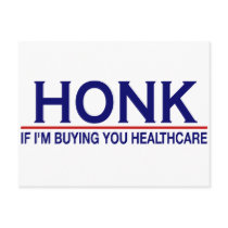 Honk Healthcare (Obamacare) postcards