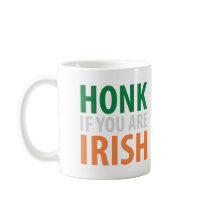 honk if you are irish mugs