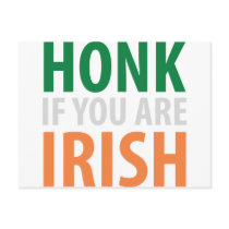 honk if you are irish postcards