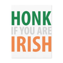 honk if you are irish postcards