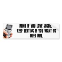 Honk If you Love Jesus bumper stickers