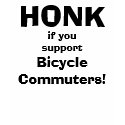 Honk If You Support Bicycle Commuters t-shirts