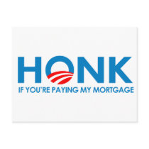 Honk if you're paying my mortgage postcards