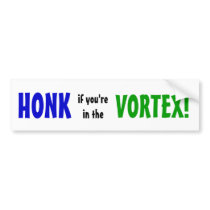 Honk in Vortex Bumper Sticker