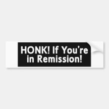 Honk Remission Bumper Sticker