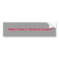 Honk Twice if You're A Cylon!! bumper stickers