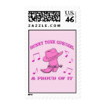 Honky Tonk Cowgirl Western Postage Stamps