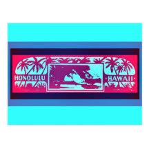 HONOLULU HAWAII POST CARD