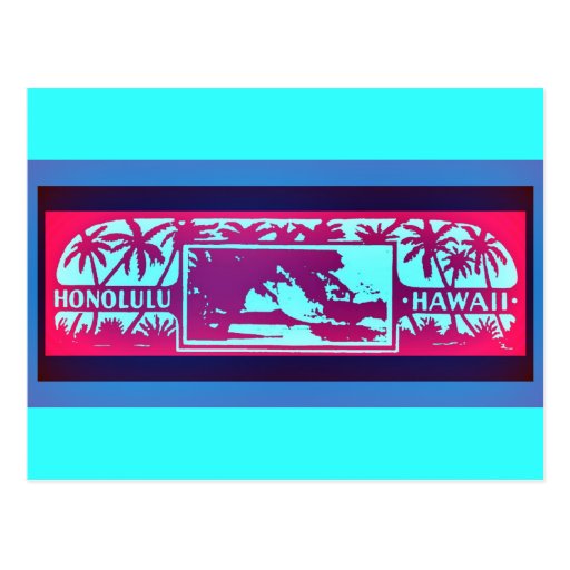 HONOLULU HAWAII POSTCARD Zazzle