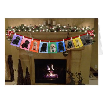 Honor Christmas Fireplace Card